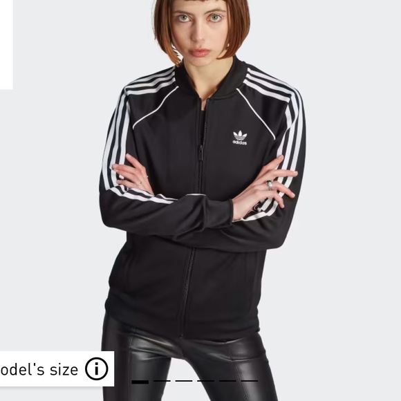 Black adidas vintage zip up - Picture 1 of 2